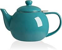 Vista 19 de Sweejar Tetera de porcelana con infusor de acero inoxidable extraíble, apto para microondas y lavavajillas, para té suelto, infusor de té para Negro