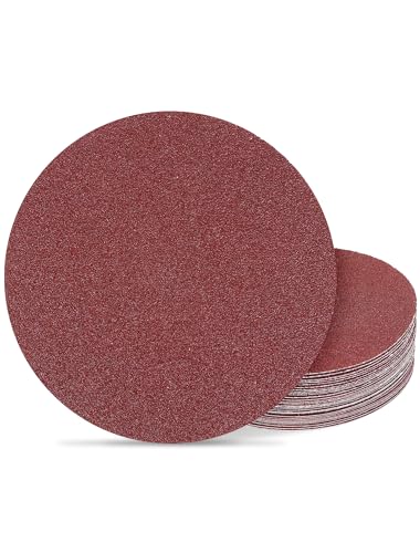 150mm Exzenter Schleifpapier 80 Körnung, 150mm Schleifscheiben 6 inch Schleifblätter für Holzwerkstoffe Spanplatte Metall Holz(25 Stück)