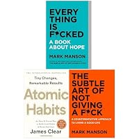 The Subtle Art of Not Giving a F*ck, Everything is F*cked, Atomic Habits 3 Books Set