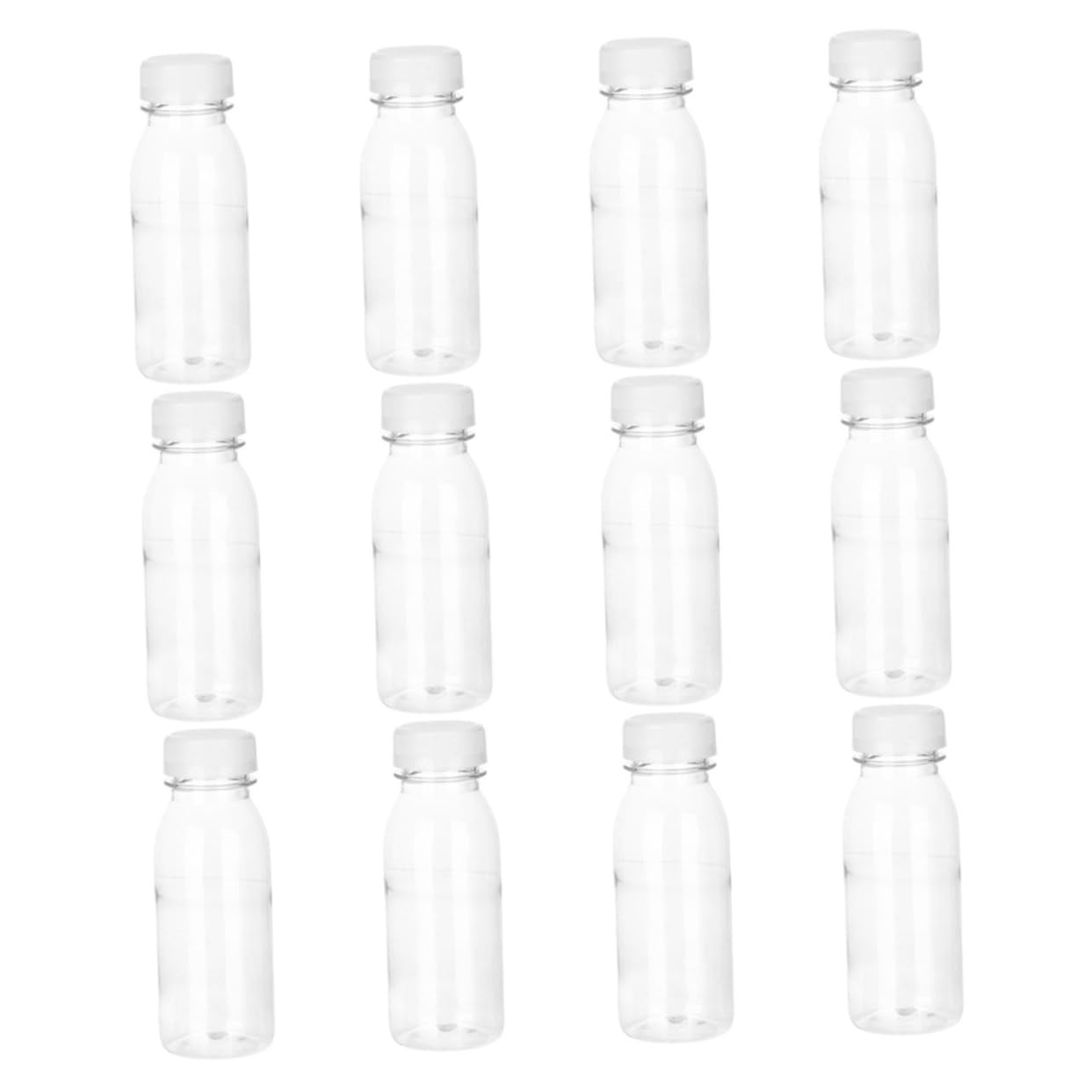 JECOMPRIS 200ml Plastic Drink Bottles Juice Packaging Bottles Smooth Edges Safe for Daily Use