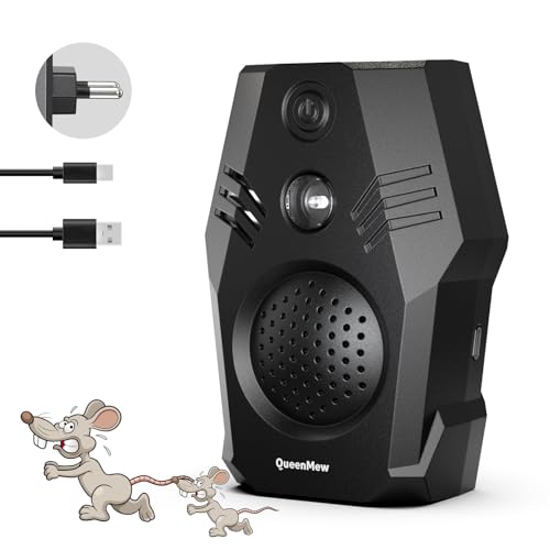 outsweat Ultrason Souris d'intérieur, Repulsif Souris à Brancher, 4 Modes et Deux Options d'alimentation Prise Anti Moustique, Anti Cafard Inoffensif pour Rats, Cafards, Insectes, Fourmis