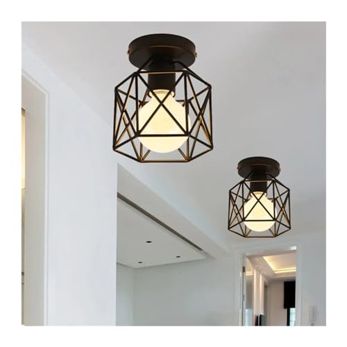 Lámpara de techo E27 PMPM de hierro estilo vintage para iluminación interior en dormitorios 2