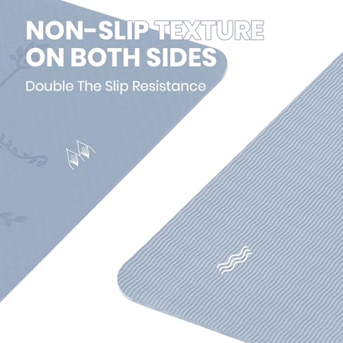 Good Nite Yogamatte Gymnastikmatte TPE 6mm Rutschfest Sportmatte...