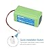 BURGARDEN 14.8V 4000mAh Li-ion RVBAT850 Battery Compatible with Shark Ion Robot R75, RV761, RV850C, RV1000S, RV1100VL, RV101AE, UR1000SR, RV700_N, RV720_N