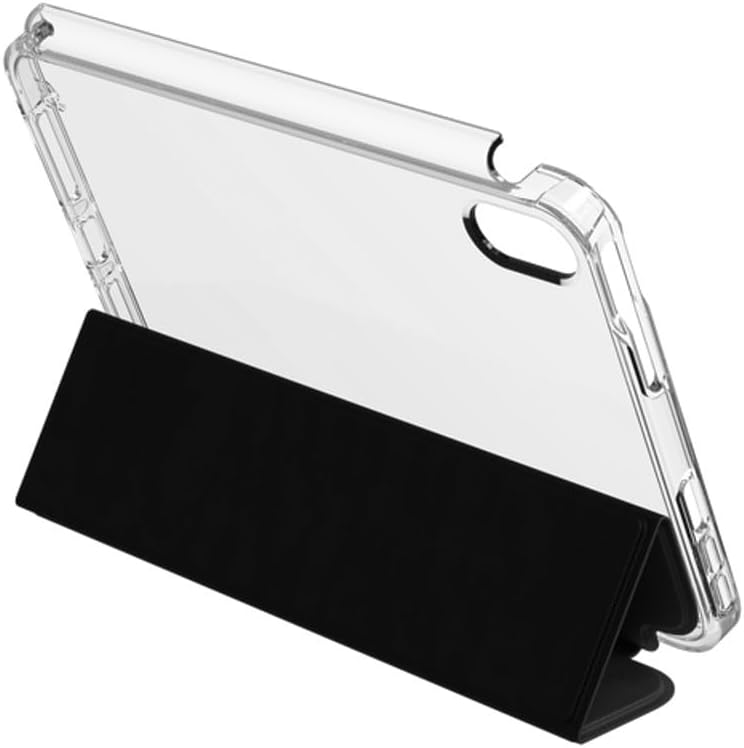 ZAGG Crystal Palace Folio Case for iPad mini 8.3" (A17 Pro) – 6.5ft Drop Protection, Graphene Strength, Anti-Scratch Case with Movie Stand, Slim Design, Recycled Content, Clear