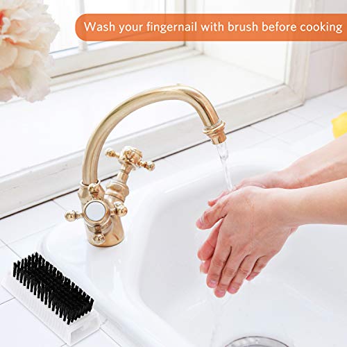 5 Pieces Hand Scrub Brushes For Cleaning Fingernail Nail Brush Soft For Men Non Disposable Scrub Brush Heavy Duty Plastic Cleaning Brushes For Hands Nail Cleaning (White And Black) #TOP4