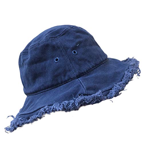 Chapeau de pêcheur en toile YXWYXWA pliable pour se protéger du soleil en randonnée
