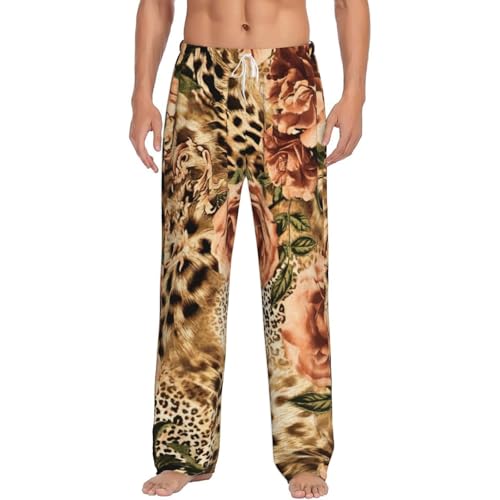 Pantalon de pyjama homme léopard polaire pour des soirées d'hiver cocooning