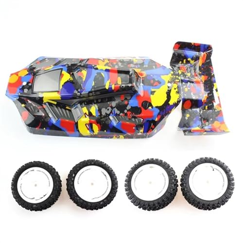 Pièces de rechange Wltoys 124007 pneu avant arrière et carrosserie voiture RC