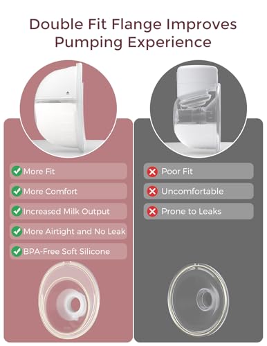 Momcozy M5 Smart Breast Pump, APP Controlled Wearable Hands‑Free Electric Pump, 3 Modes 9 Suction Levels, Portable Lightweight Pump, 24mm Flange, 2 Count, Quill Gray - Image 6