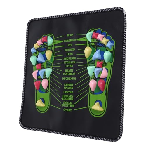 Hemobllo Tappetino Per Agopressione Plantare Pietra Per Riflessologia Massaggio Plantare Tappetino in Pietra Per Piedi e Gambe