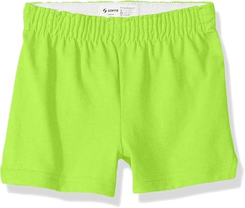 Soffe Shorts de torcida autênticos para meninas – Shorts de ginástica de mistura de algodão macio pa