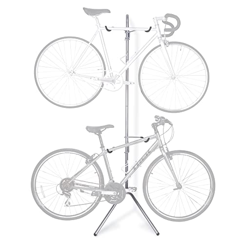 Delta Cycle Two Bike Gravity Pole Stand Garage, 2 Bike Storage Rack, No Drilling Required, Fully...