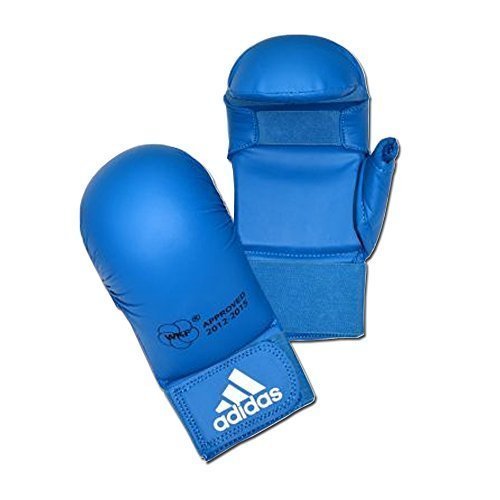 adidas Handschuhe MITAINE Tiefschutz Karate-WKF Schutz Daumen – Blau, S