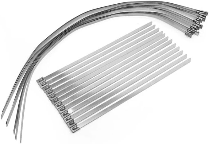 10/24pcs ATV Automotive Stainless Steel CV Half Shaft Boot Band Clamp Buckle Small Large Bands(24pcs)