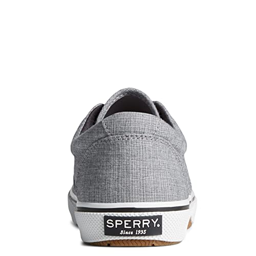 Sperry Men's Halyard CVO Sneaker, Black Linen, 8 Wide4