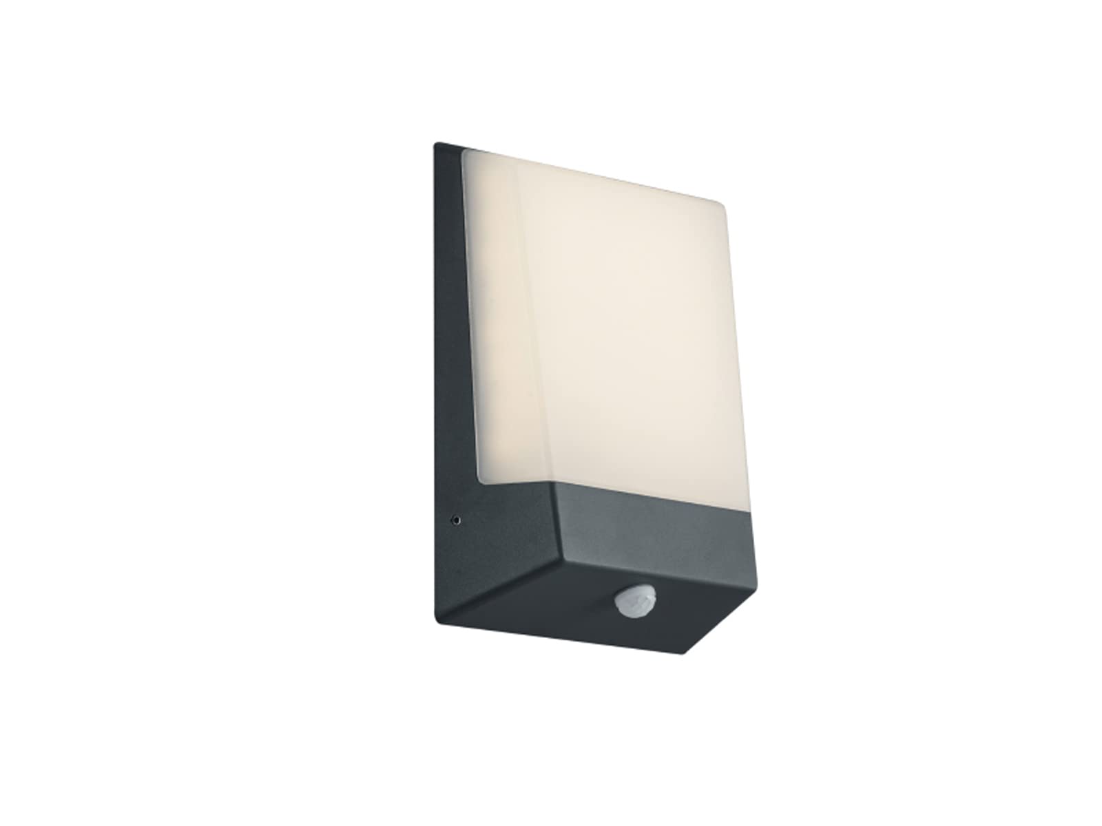 Trio Leuchten Wandleuchte 228669142 Kasai, Aluminium anthrazit, 9 Watt LED, Dämmerungssensor, 5.9 x 16.10 x 21.1 cm