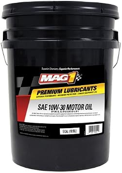 Mag 1 00504 Conventional 10W-30 Motor Oil - 5 Gallon Pail