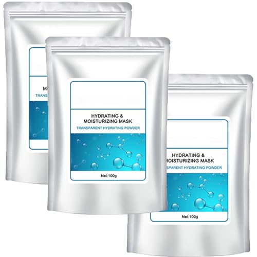 Siero acido ialuronico, polvere di acido ialuronico, acido ialuronico, anti rughe, idratante e supporto idratante per il viso fai da te e skincare anti-invecchiamento (100 g, 3 pezzi)