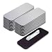 Name Tag/Badge Blanks - 25 Pack - Brushed Silver 1" X 3", Round Corners, Pin