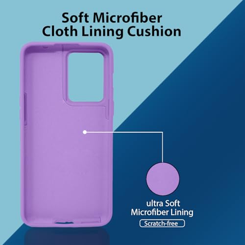 Image of LIRAMARK Liquid Silicone Soft Back Cover Case for OnePlus Nord 2T 5G / 1+Nord 2T 5G (Lavender)