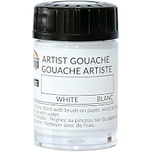 Yasutomo Niji Artist Gouache, White, 15 cc, Arts and Crafts Supplies
