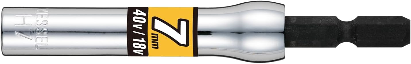 Vessel SL200790 Semi-Long Socket, Opposite Side 0.3 x 3.5 inches (7 x 90 mm), Hex