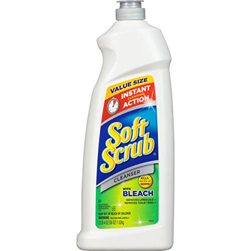 Soft Scrub Cleanser with Bleach Surface Cleaner, Kills 99.9% of Germs, 36 Fluid Ounces