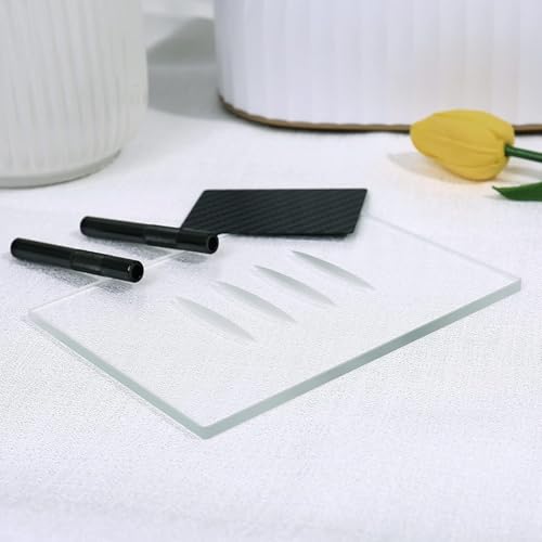 Clear DIY Glass Drink Coasters