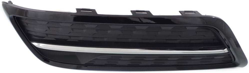 For Acura MDX 2014 2015 2016 Fog Light Cover Driver Side | Front | Plastic | Black | With Chrome Molding Strip | Replacement For AC1038105 | 615343948645, 71107TZ5A00