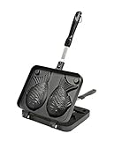 JapanBargain, Taiyaki Maker Japanese Fish-shaped Hot Cake Maker Mold Waffle Pan Cake Pan Bread...