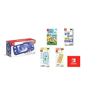 Nintendo Switch Lite ブルー+あつまれ どうぶつの森 -Switch+【任天堂ライセンス商品】Nintendo Switch Lite専用液晶保護フィルム 多機能+【任天堂ライセンス商品】Nintendo Switch Lite専用 ハードカバー あつまれどうぶつの森+【任天堂ライセンス商品】Nintendo Switch Lite専用 スマートポーチEVA あつまれどうぶつの森 (【Amazon.co.jp限定】Nintendo Switch ロゴデザイン マイクロファイバークロス 同梱)