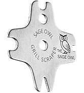 Sage Owl BBQ Grill Scraper for Outdoor Grill - Stainless Grill Grate Scraper Stocking Stuffers - ...