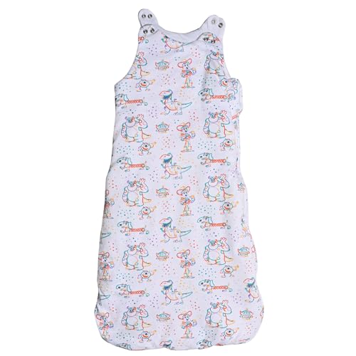 Image of Pure Cotton Baby Sleeping Sack Bag, Baby Sleeping Pod, Inverted Zipper, Snap Buttons, Inner Padding Filling