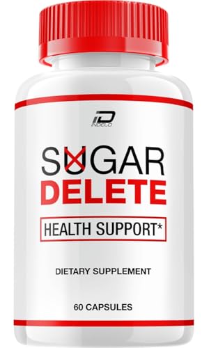 Sugar Delete Capsules – SugarDelete Sugar Optimizer Advanced Supplement, All Natural Formula to Maintain Healthy Levels, Maximum Strength, Sugar Delete Reviews (1 Pack - 60 Capsules)