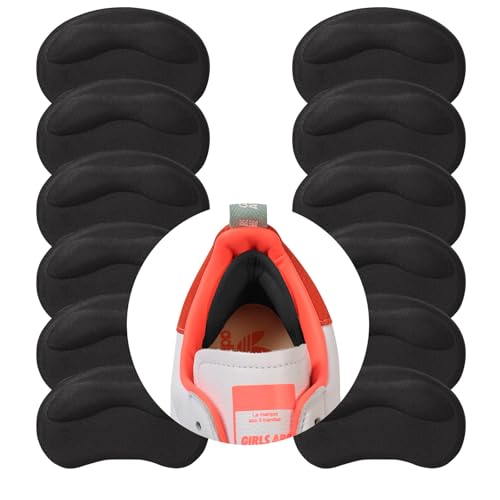 6 Pairs Heel Pads Cushion Inserts for Loose Shoes, Heel