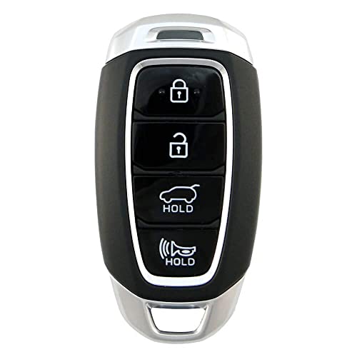 Image of Leather Smart Car Key Cover Case for Cars Smart Key for Verna 2020(Black)