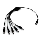 Kaito Denshi(海渡電子) DC電源 ACアダプター 分岐ケーブル 外径5.5mm 内径2.1mm 5分岐