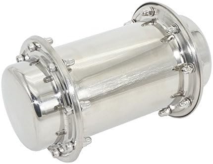 Time Capsule Anti-Corrosion Waterproof Stainless Steel Capsule Container Durable Lock Container for Future Gift 7.3 Inch/17CM