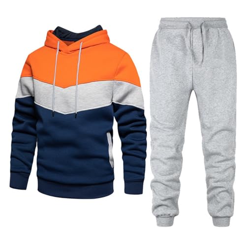Genérico Chándal Hombre Completo Ropa Hombre Futbol Sudadera Termica Gimnasio Conjunto Invierno Sweatshirt Clásico 2#Multicolor XL