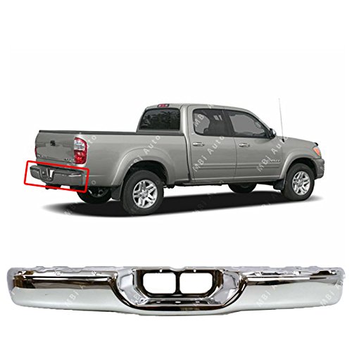 Mbi Auto - Chrome Steel, Rear Bumper Face Bar Shell for 2000 2001 2002 2003 2004 2005 2006 Toyota Tundra Pickup 00-06, TO1102229