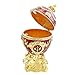 Produktbild Favourall Strass Schmuck Schmuckschatulle, Schmuck Ring Halter Collectible Figurenkästen, Ei Schmuckschachtel Für Geschenk Home Decoration