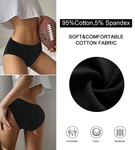 UMMISS No Show Womens Underwear Cotton Low Rise Breathable Seamless briefs Hispter Panties for Women Regular Plus Size4