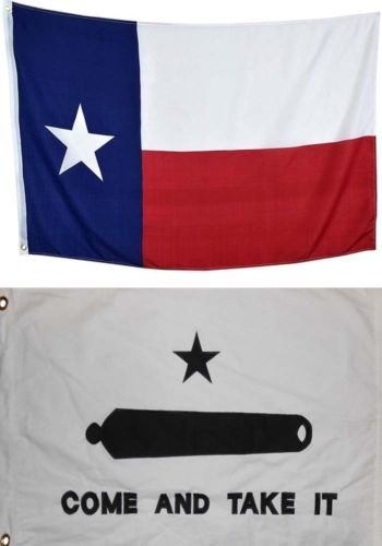 Moon Knives Wholesale Combo Lot Texas Gonzales Gonzalez Come & Take it 2x3 ft Flag Banner - Party Decorations Supplies For Parades - Prime Outside, Garden, Men Cave Decor Flag