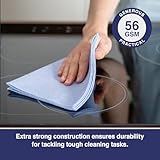 Clearly Multipurpose Cloths, Pack of 75, Super Absorbent Cleaning Cloths, Machine Washable Window Cleaning Cloths, 58GSM, 50x35cm, Essential Household Supplies and Cleaning Products - Image 3