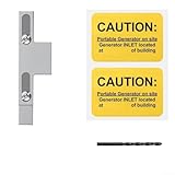 Zilimontt Generator-Verriegelungs-Kit für ITE, für Murray und Gould 150 & 200 Ampere-Paneele, Aluminiumlegierung, Sicherheitsverriegelung für Unterbrecherkasten, 3,8 cm Abstand, inklusive (SD200SA)