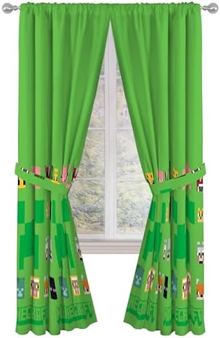Sunny Side Up Window Curtains for Kids Bedroom 4-Piece Drape Set ...