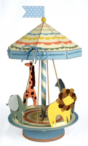 Animal Parade spinnig Carousel Centrotavola