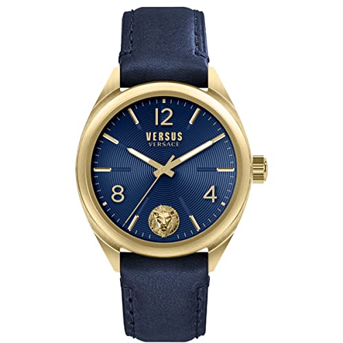 Montre homme Versus Versace Lexington VSPLI3221 bracelet cuir 44 mm