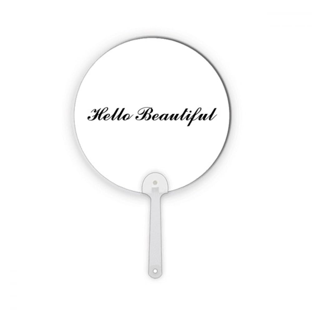 Éventail plastique rond Art Déco Hello Beautiful pour habiller un mur vide facilement